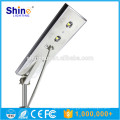 Aluminum body IP65 all in one 50w power integrated solar led street light
